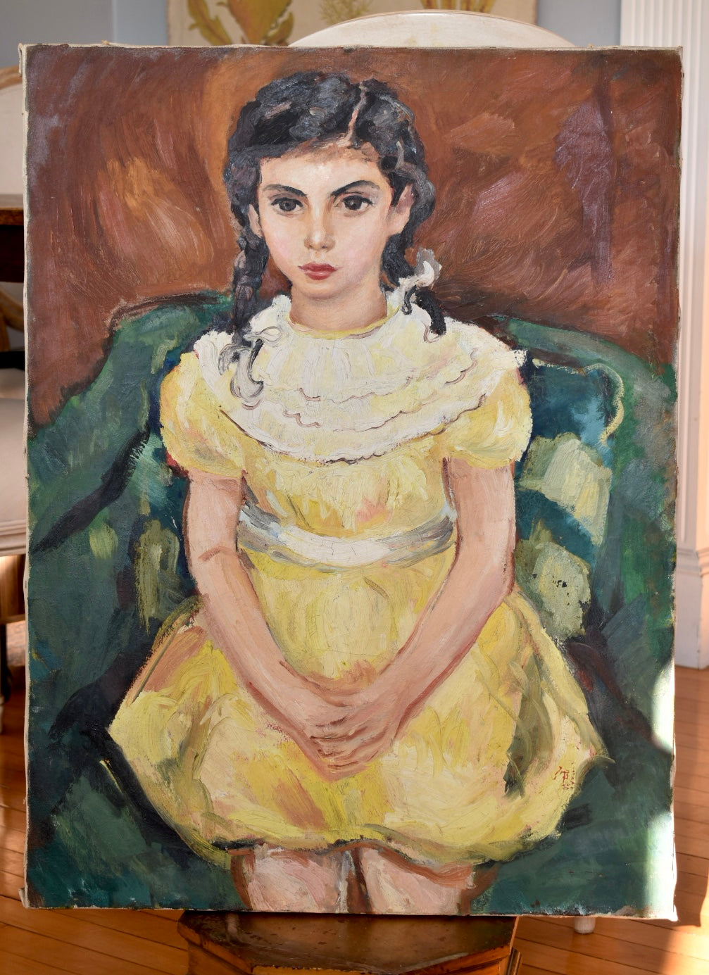 Oil Painting of Young Girl