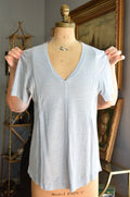 Poetry Linen V-neck Top