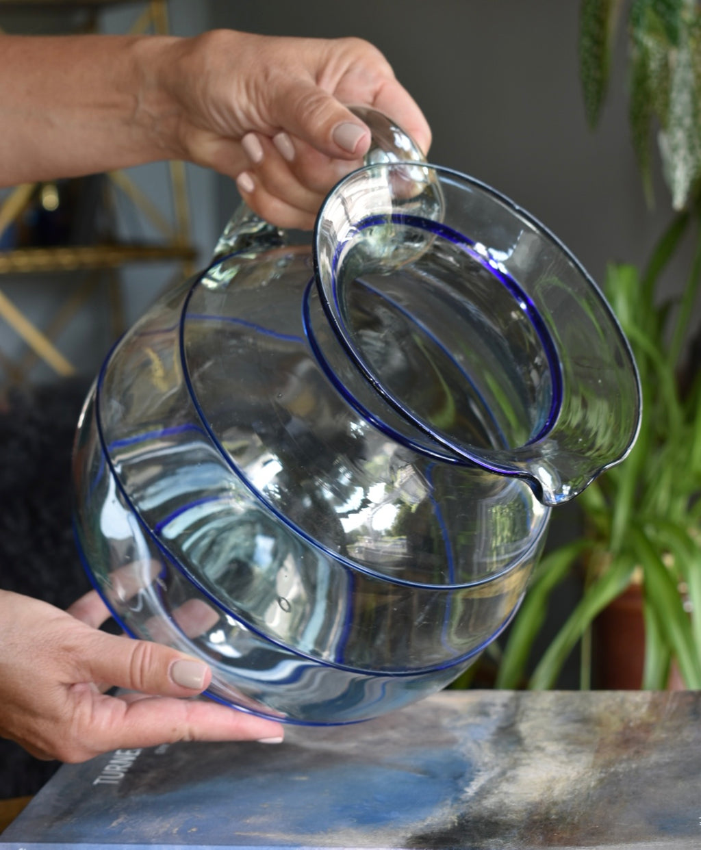 Hand-blown Pitcher