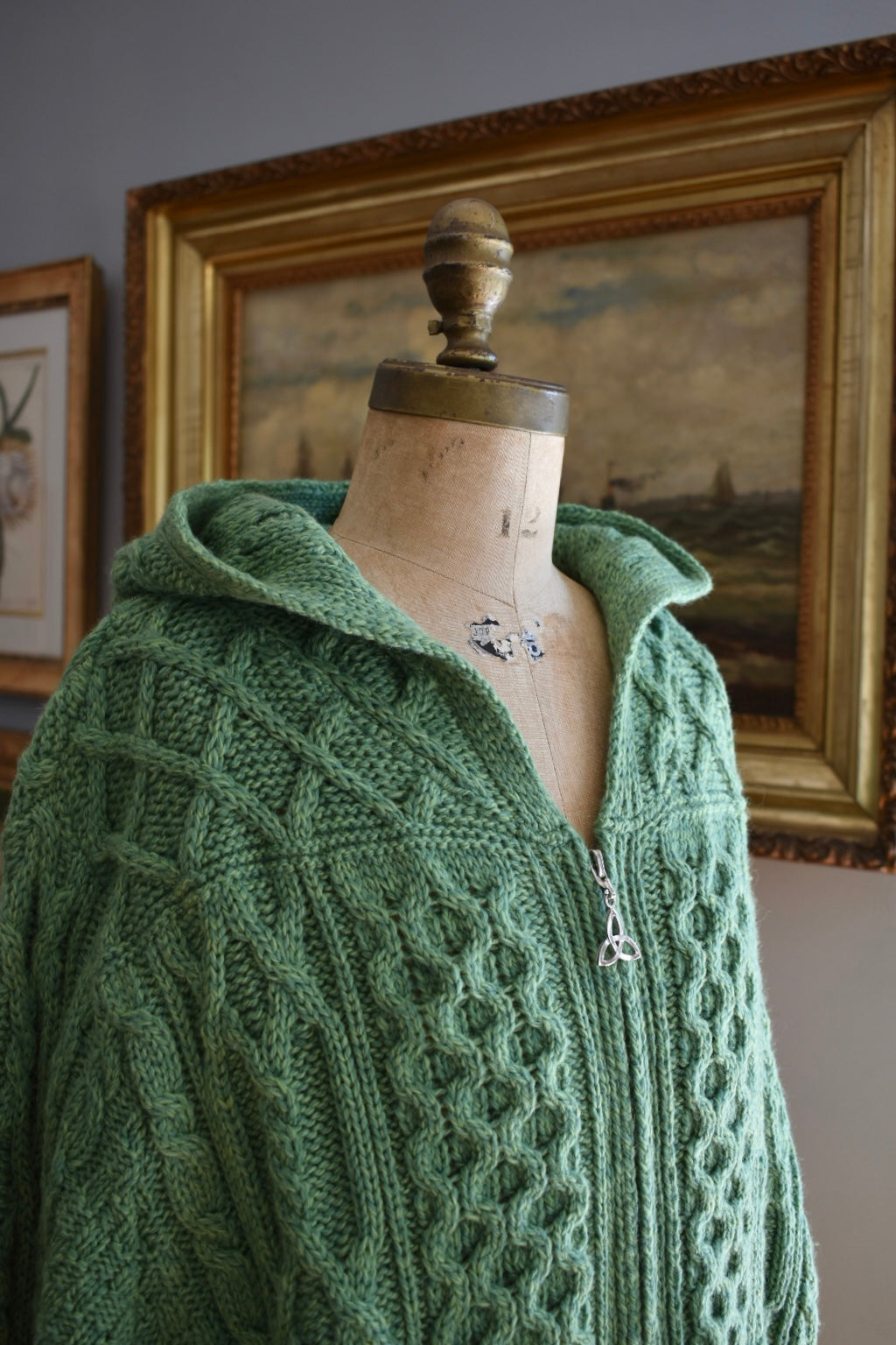 Aran Crafts Celtic Sweater Coat
