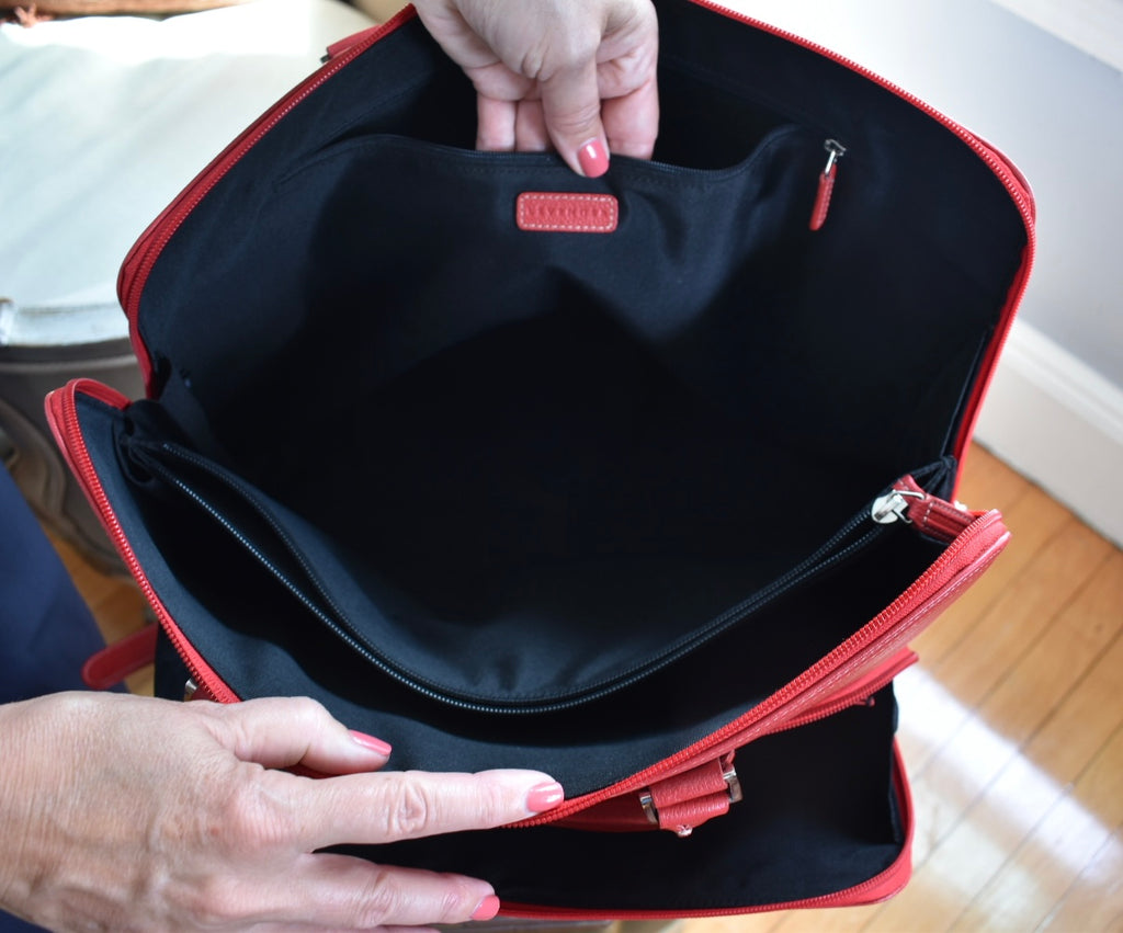 Levenger Red Leather Briefbag