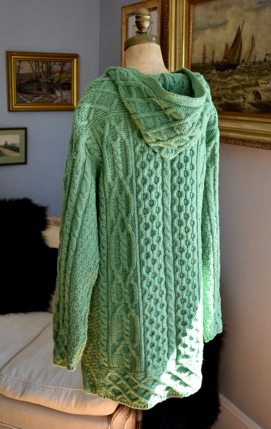Aran Crafts Celtic Sweater Coat