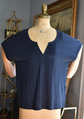 Poetry Notch-neck Linen Top
