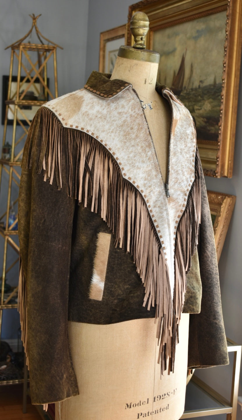 Tasha Polizzi Cropped Suede Jacket