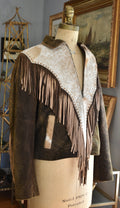 Tasha Polizzi Cropped Suede Jacket