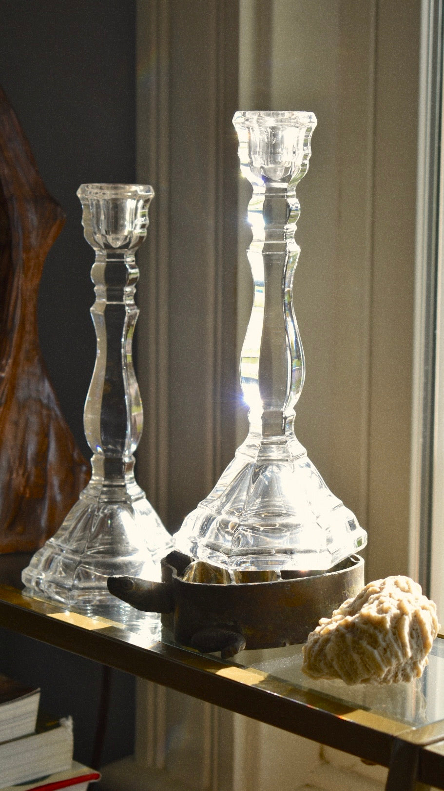 Tiffany Hampton Crystal Candleholders