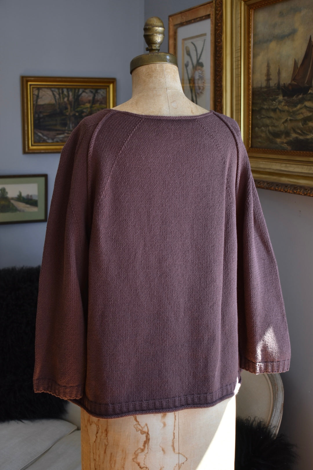 Wrap London Chocolate Cotton Sweater