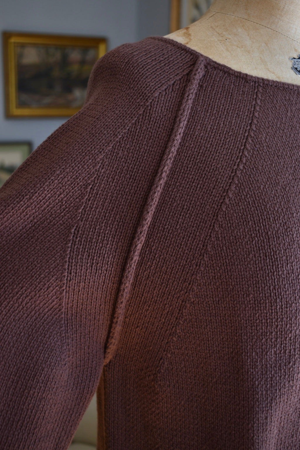 Wrap London Chocolate Cotton Sweater