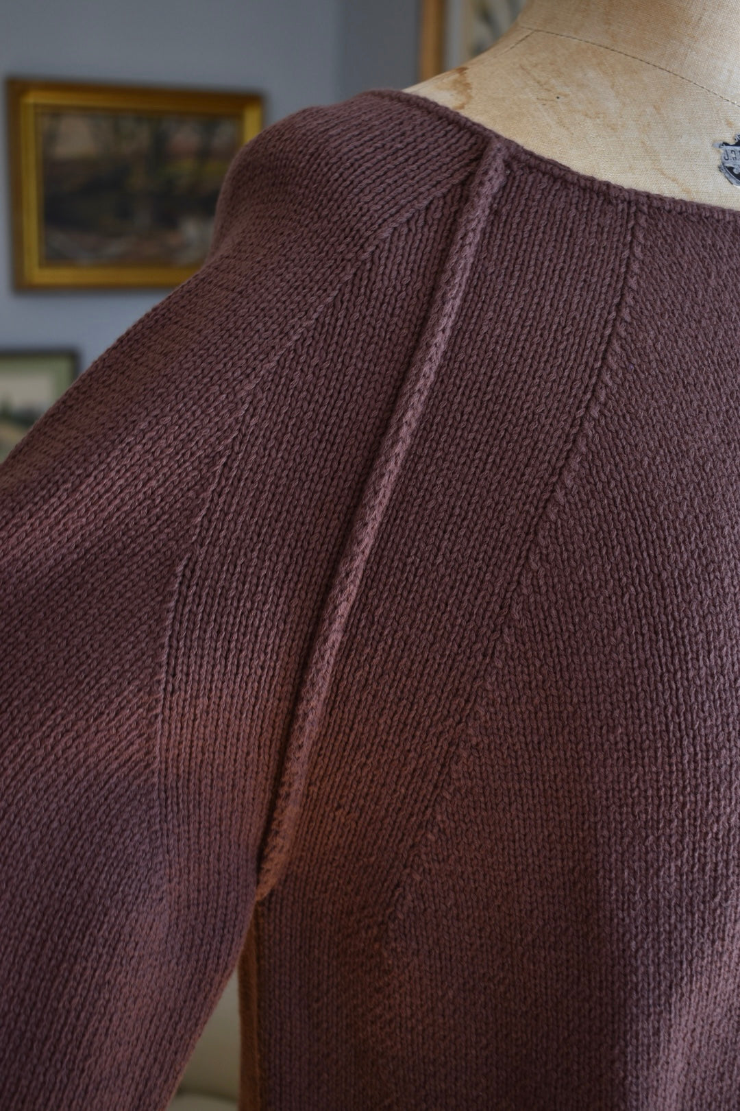 Wrap London Chocolate Cotton Sweater