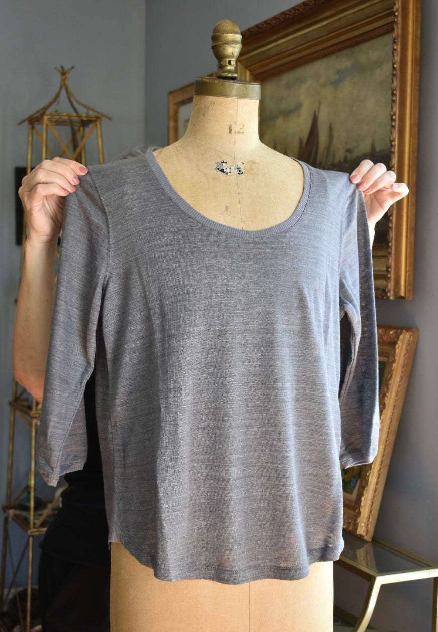Poetry Round-neck Linen Top