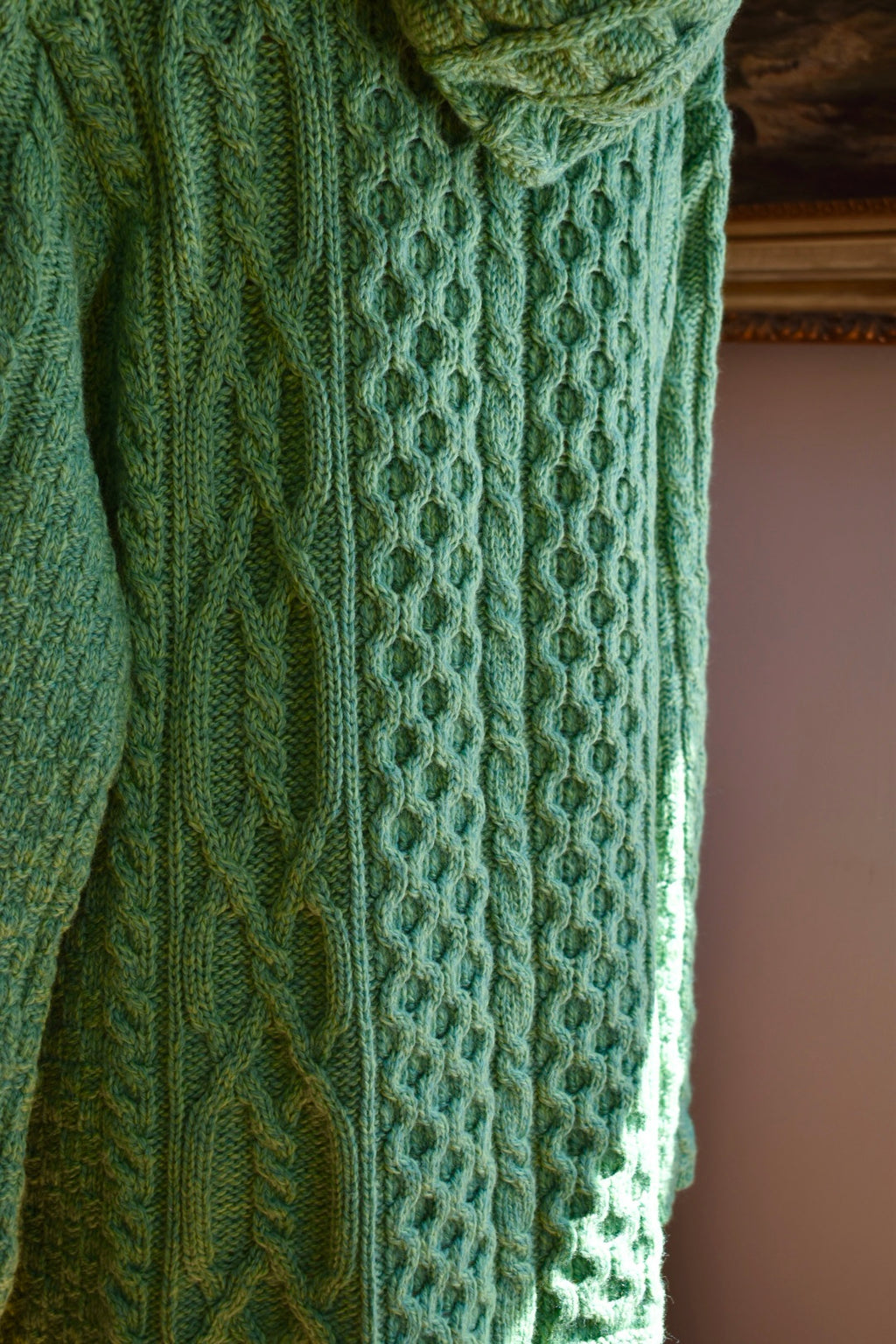 Aran Crafts Celtic Sweater Coat
