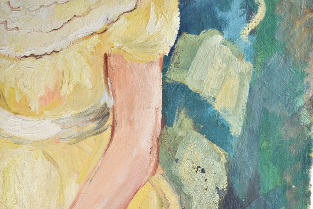 Oil Painting of Young Girl