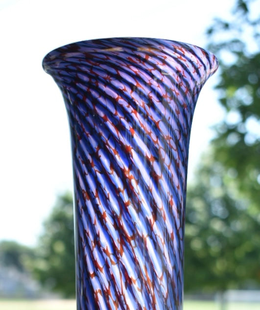 Purple Hand-blown Vase