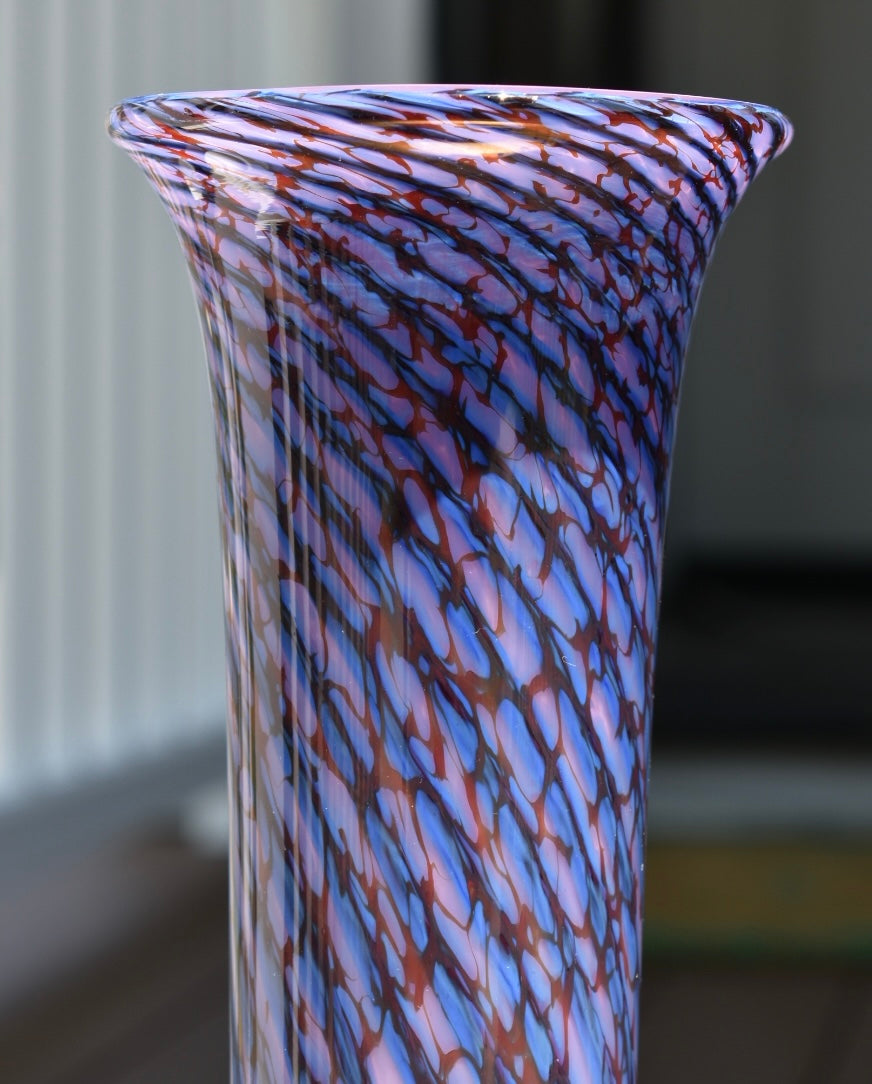 Purple Hand-blown Vase
