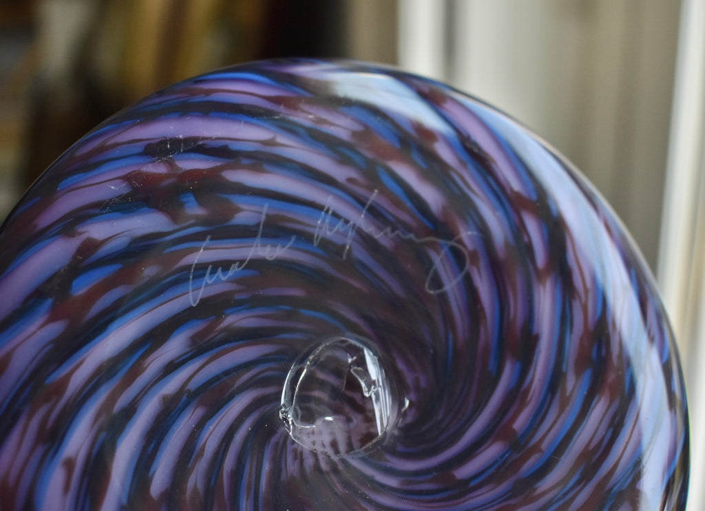 Purple Hand-blown Vase