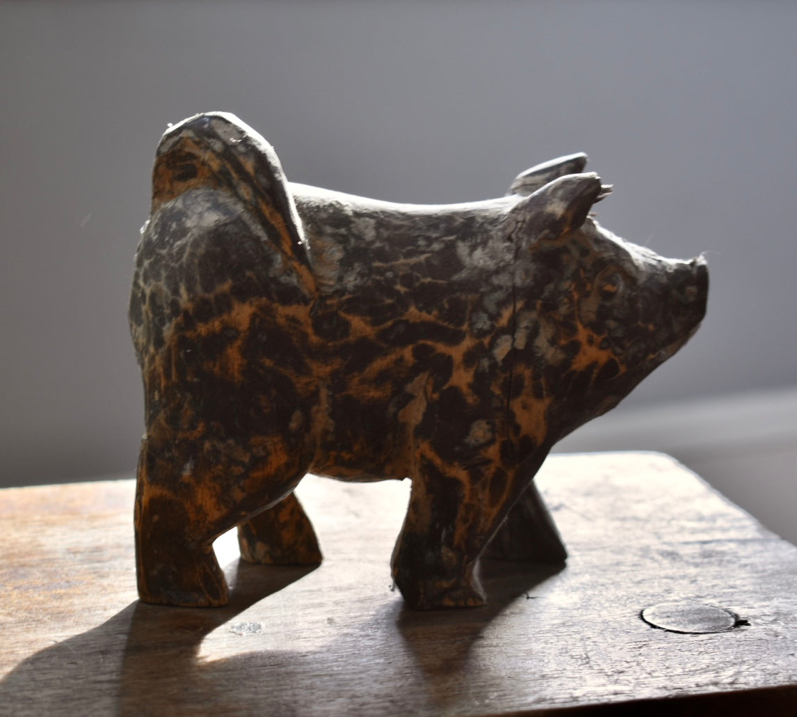 Hand-carved Pig