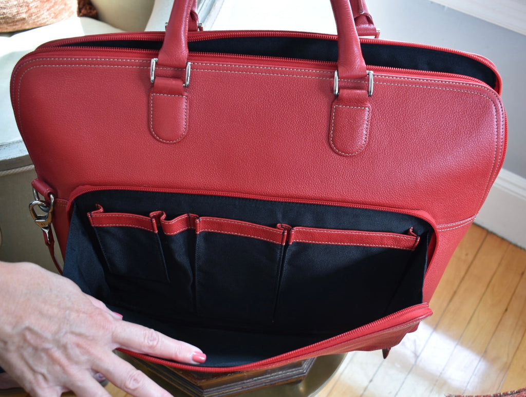 Levenger Red Leather Briefbag