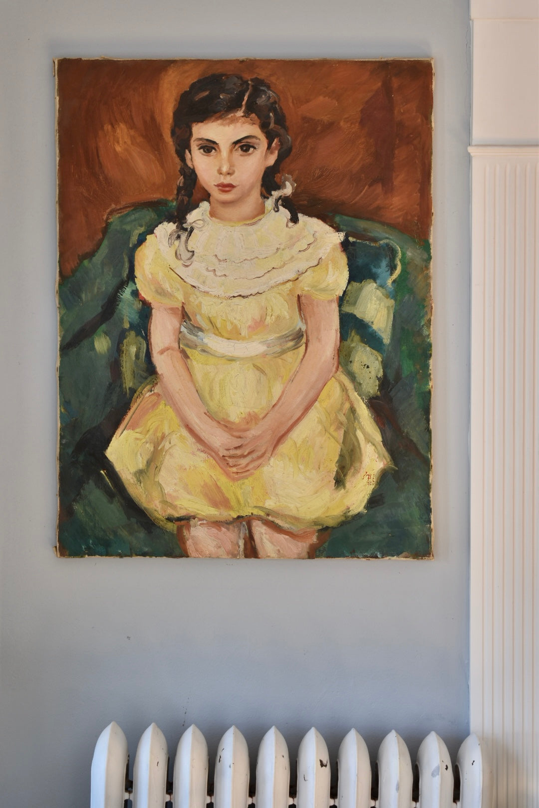 Oil Painting of Young Girl