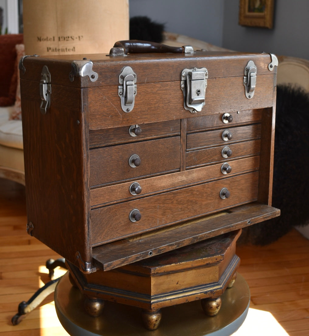 Oak Machinist's Chest