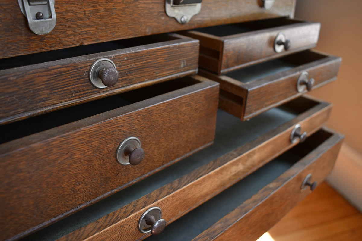 Oak Machinist's Chest